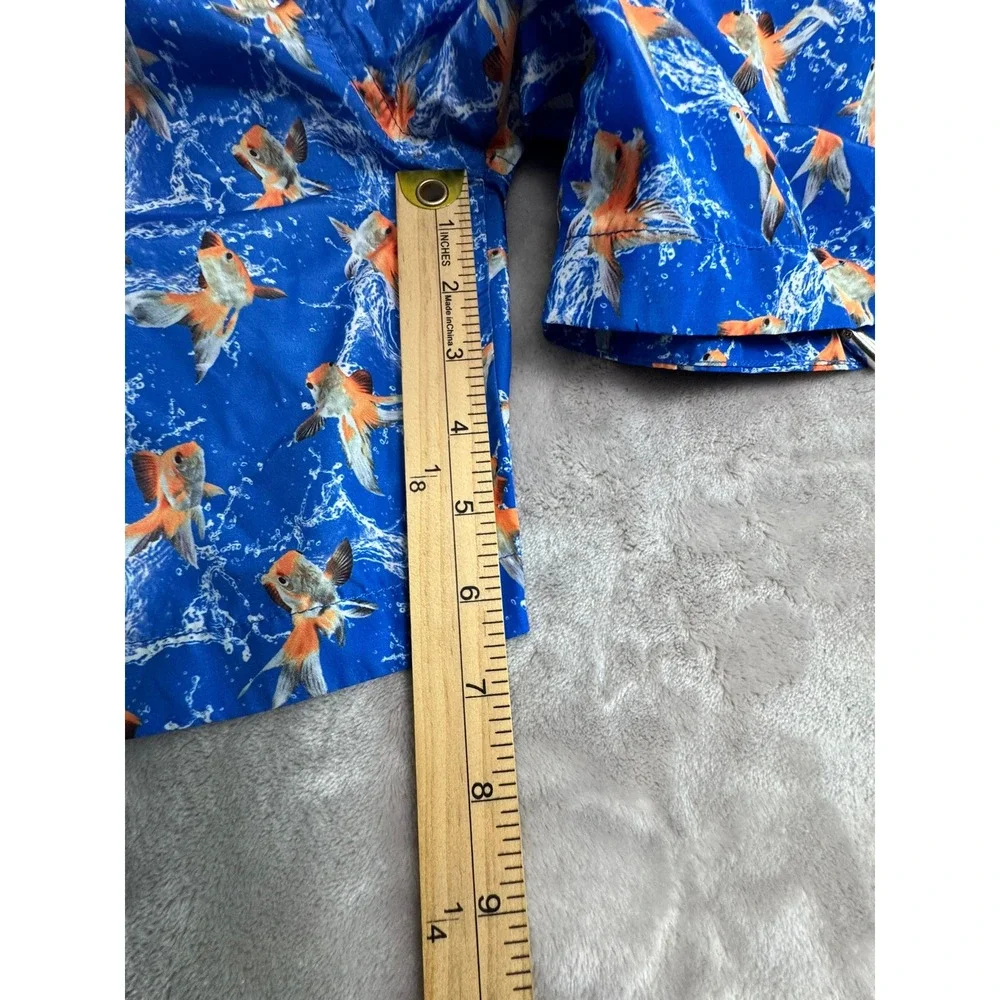 Peter Millar Collection Men's M Blue Koi Fish Swim‎ Trunks Shorts